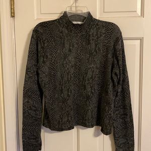 Snake print sweater